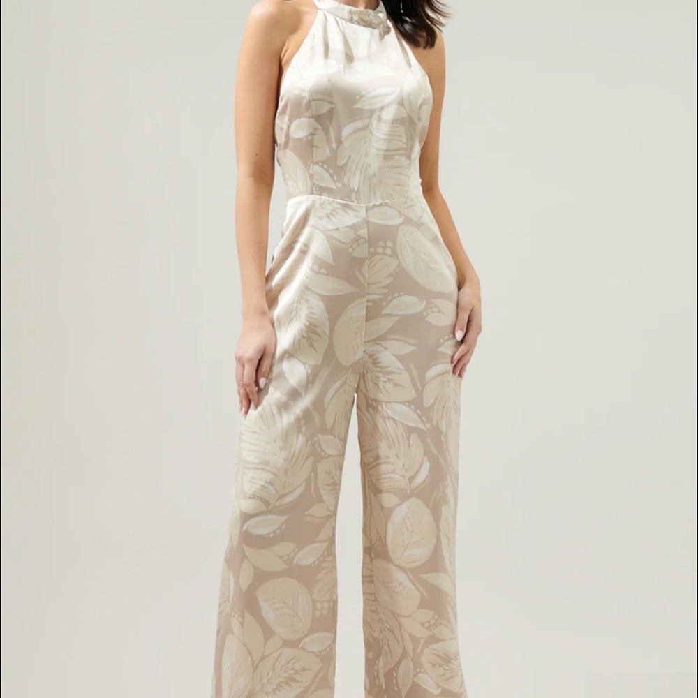 Sugarlips Champagne/Taupe Jumpsuit